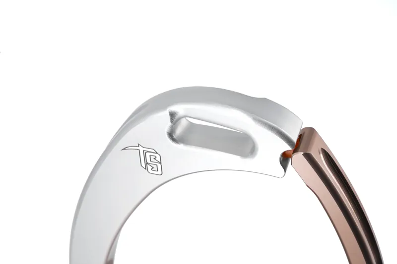 Tech Venice Medium Sloped Safety Stirrups-Silver/Rose Gold-3